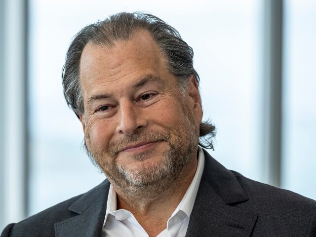 Marc Benioff, leftist Salesforce chief