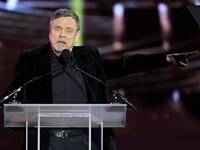 LAS VEGAS, NEVADA - APRIL 03: Mark Hamill, recipient of the Cinema Icon Award, jokes aroun