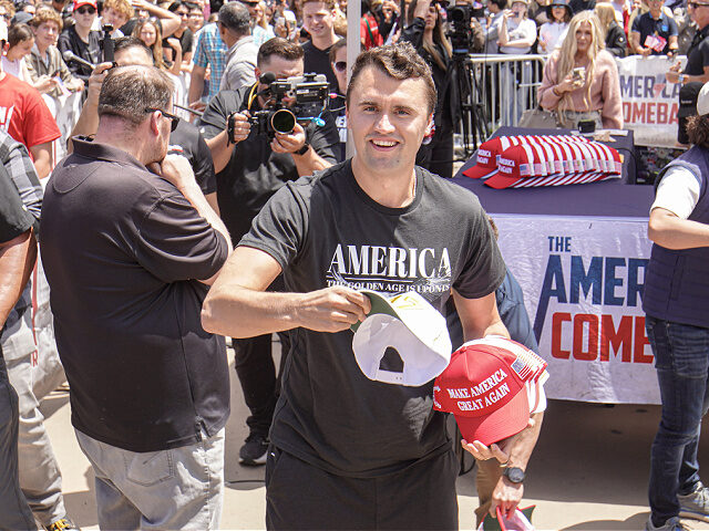 SAN DIEGO, CALIFORNIA, UNITED STATES - 2025/05/01: Charlie Kirk, founder of Turning Point
