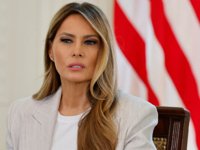 Melania Trump AI U.S. first lady Melania Trump hosts a meeting of the White House Task Force on Artificial