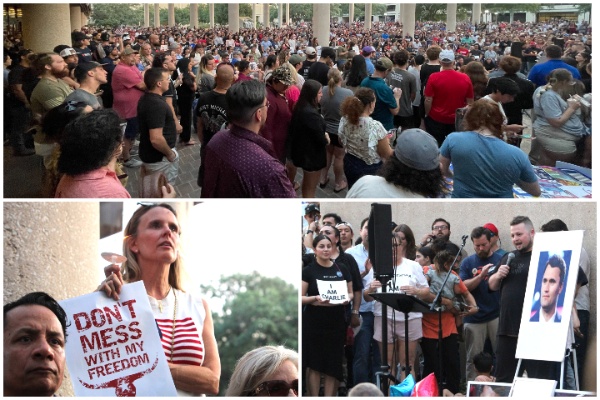 San Antonio Vigil Draws Thousands to Celebrate Charlie Kirk’s Legacy (Randy Clark/Breitbart Texas)