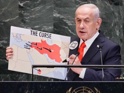 Israel Prime Minister Benjamin Netanyahu addresses the 80th session of the United Nations