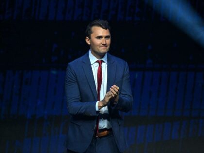 Conservative political activist and founder of Turning Point Action Charlie Kirk takes the