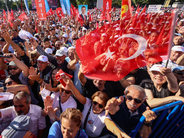 Rally in Ankara, Turkey Supporters of main opposition Republican People's Party (CHP) attend a rally, in Anka