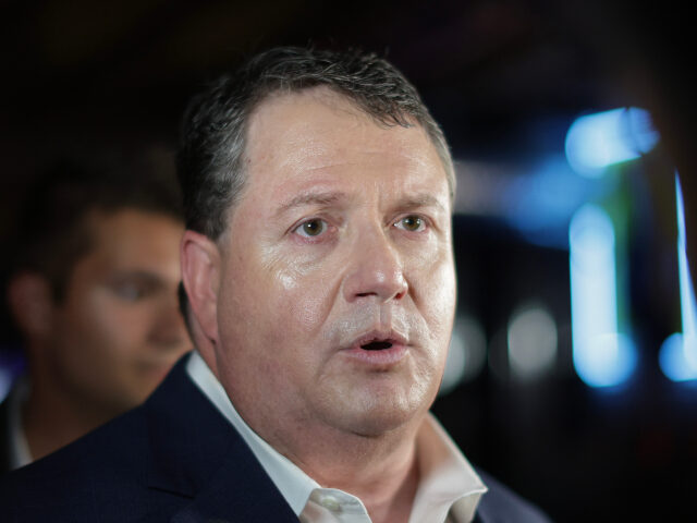 Florida's Republican state Sen. Randy Fine speaks with the media after winning the 6t