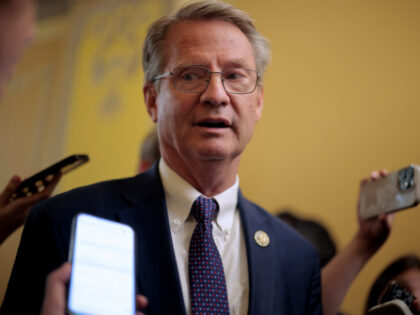 House Oversight and Government Reform Committee member Rep. Tim Burchett (R-TN) talks to r