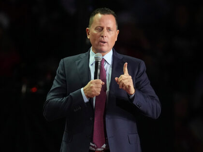 Ric Grenell, former Acting Director of National Intelligence, speaks before Republican pre