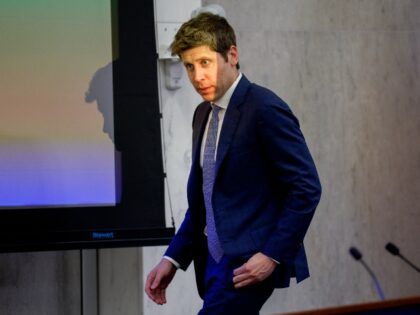 Sam Altman of OpenAI looks startled