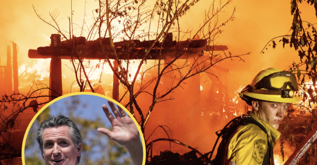 Wildfires Destroy Historic California Town as Newsom Leaves State -- Again