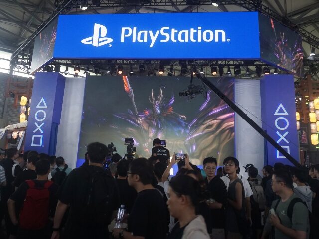 Sony Playstation display at trade show