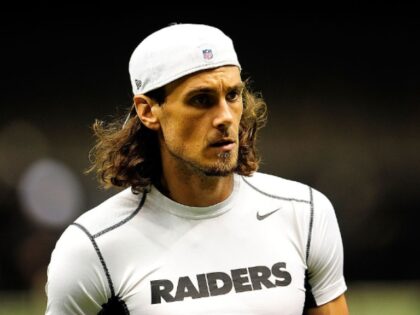 of the Oakland Raiders of the New Orleans Saints during a preseason game at the Mercedes-B