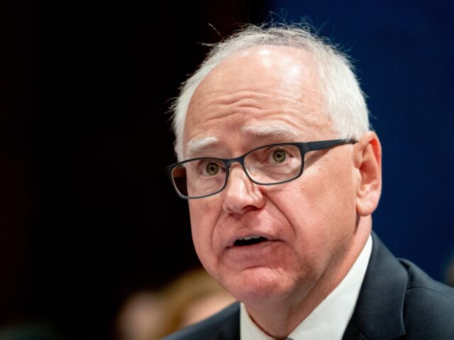 Tim Walz, governor of Minnesota, during a House Oversight and Accountability Committee hea