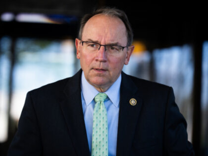 Rep. Tom Tiffany, R-Wis., leaves a meeting of the House Republican Conference at the Capit