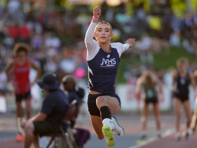 Transgender High School Athlete getty Transgender athlete AB Hernandez of Jurupa Valley competes in the girls triple jump during