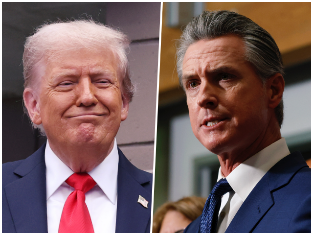 Trump-Newsom Clive Brunskill/Justin Sullivan/Getty Images