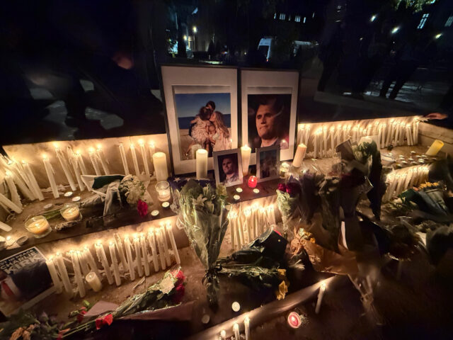 Vigil held for Charlie Kirk in London, September 12th, 2025, Turning Point UK