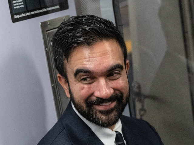 Zohran Mamdani, New York City mayoral candidate, rides the subway in New York, US, on Mond