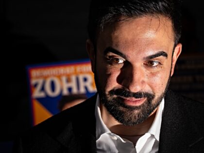 Zohran Mamdani, New York City mayoral candidate, during a campaign event in the Queens bor
