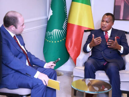 President of the Republic of Congo Denis Sassou Nguesso is interviewed by Breitbart News