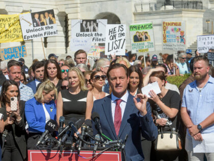 Attorney Bradley Edwards speaks during a news conference regarding the release of the Jeff