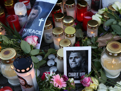 BERLIN, GERMANY - SEPTEMBER 14: Flowers and candles are seen at a makeshift memorial for m