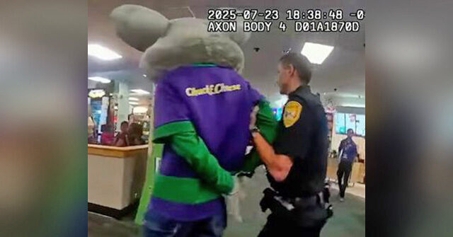 WATCH: Body Cam Video Released of Chuck E. Cheese Mascot Arrest