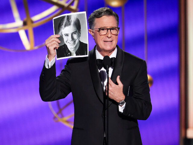 Stephen Colbert at the 77TH EMMY® AWARDS, broadcasting live to both coasts from the Peaco