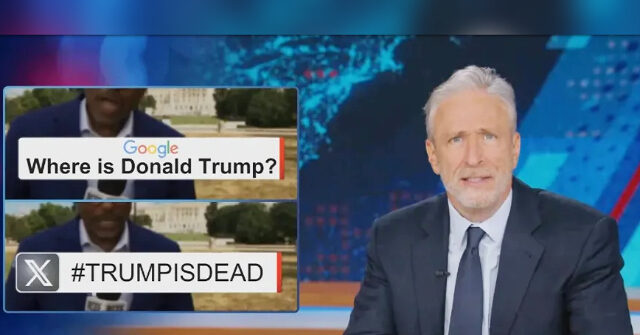 Jon Stewart Wonders if Trump Could Die in Office Just to ‘Take Credit for Something Biden Already Accomplished’