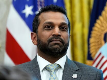 FBI Director Kash Patel listens as President Donald Trump speaks in the Oval Office of the