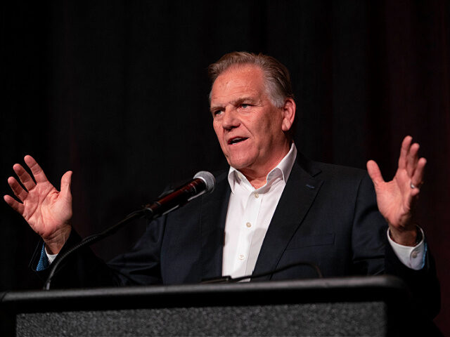 mike-rogers-michigan-November-2024-getty NOVI, MICHIGAN - NOVEMBER 05: Republican U.S. Senate candidate Mike Rogers speaks at his e