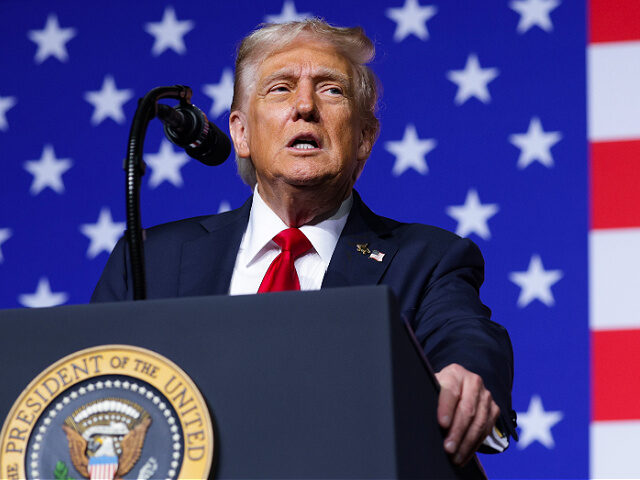 president-donald-trump-september-30-2025-speaking-gettyimages QUANTICO, VIRGINIA - SEPTEMBER 30: U.S. President Donald Trump speaks to senior military l