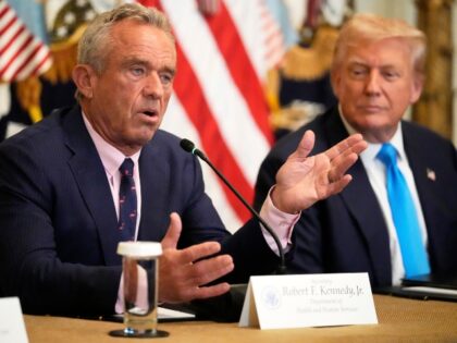Health and Human Services Secretary Robert F. Kennedy Jr. speaks as President Donald Trump