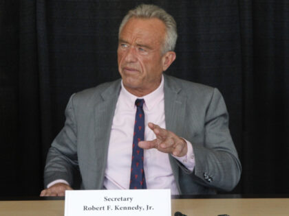 U.S. Health Secretary Robert F. Kennedy Jr. attends a news conference, Tuesday, Aug. 5, 20