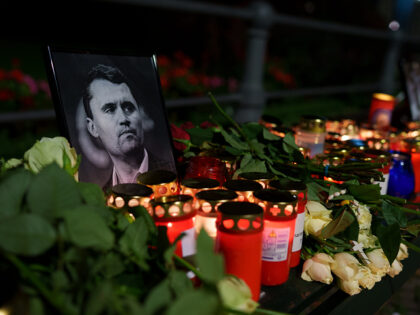 BERLIN, GERMANY - SEPTEMBER 11: A memorial ceremony held in front of the Brandenburg Gate