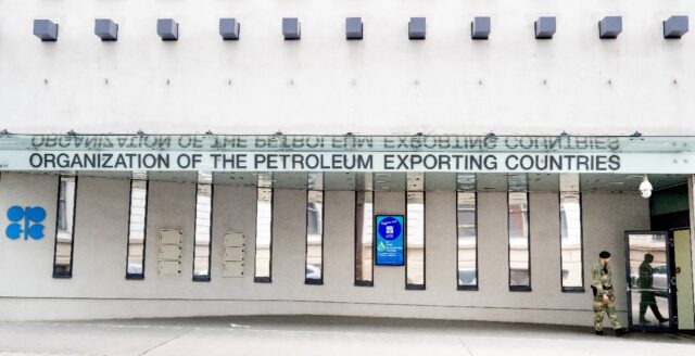 The OPEC+ group comprises the 12-nation Organization of the Petroleum Exporting Countries