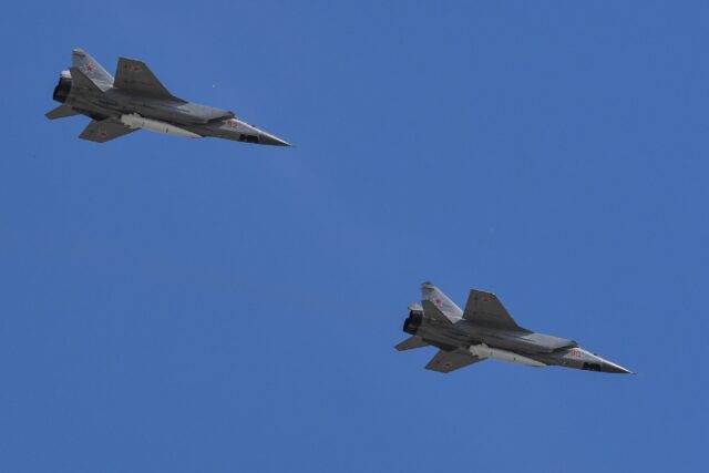 Three Russian MiG-31 fighter jets spent 12 minutes in Estonian airspace
