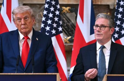 Trump appeared at a news conference with Starmer and spared him the harsh criticism he has