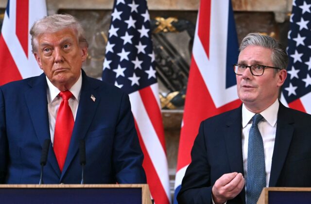 Trump appeared at a news conference with Starmer and spared him the harsh criticism he has