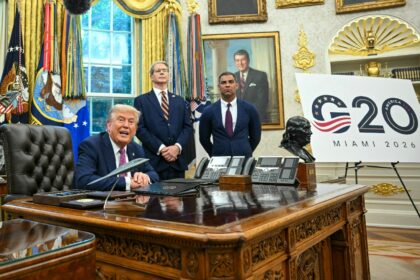 US President Donald Trump said "everybody" wants him to host the 2026 G20 at his