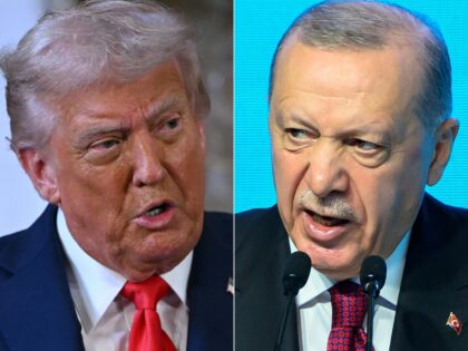 US President Donald Trump (L) will soon meet Turkish President Recep Tayyip Erdogan at the