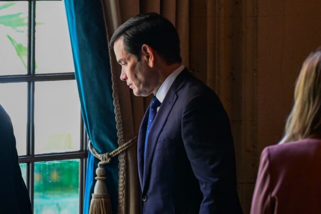 US Secretary of State Marco Rubio attends the Lech Walesa Solidarity Award Ceremony in Cor