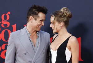 Farrell, Robbie attend premiere for 'A Big Bold Beautiful Journey'