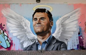 Security tight as thousands line up for Charlie Kirk memorial