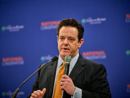 Wynton Hall speaks at NatCon 5at the National Conservative Convention in Washington D.C.,