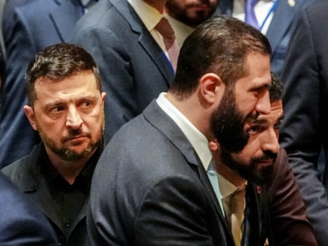 zelensky at the UN 23 September 2025, USA, New York: Volodymyr Zelensky (M-r), President of Ukraine, and Ahme