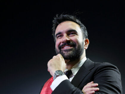 Democratic candidate for Mayor of New York City Zohran Mamdani smiles as he hosts "The Cos