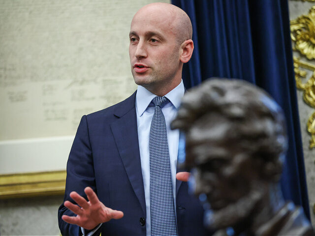 Stephen Miller, deputy White House chief of staff for policy, during a memorandum signing