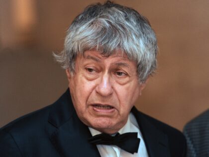 Czech author Ivan Klima is pictured after receiving the Ferdinand Peroutka Journalism Priz