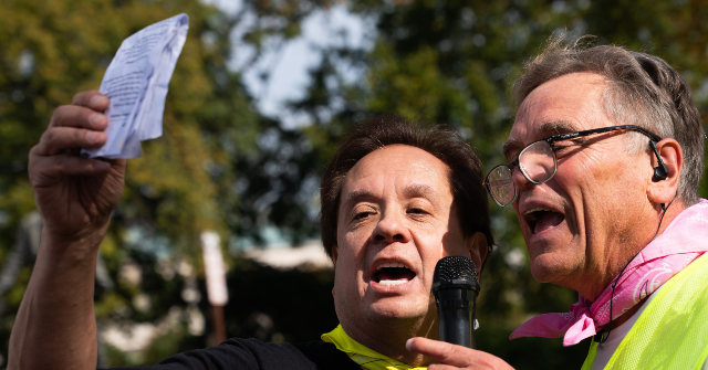 Never Trumper George Conway Wears ‘I Am Antifa’ Shirt at ‘No Kings’ Protest