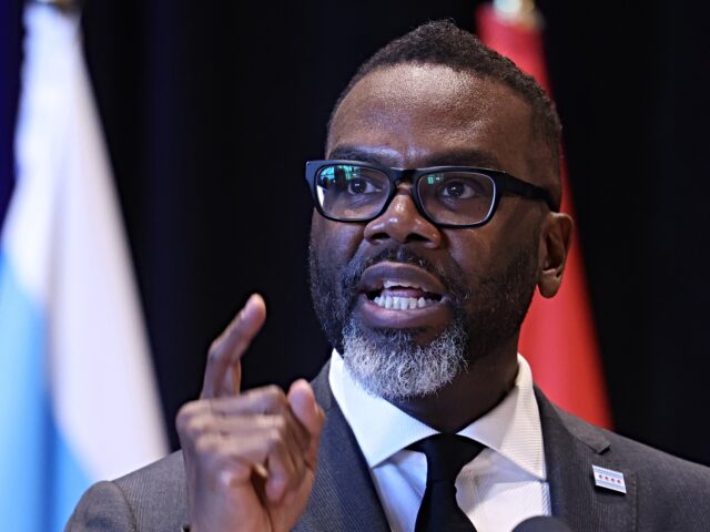 Brandon Johnson Mayor Brandon Johnson speaks at an interfaith breakfast at the Marriott Marquis Chicago, J